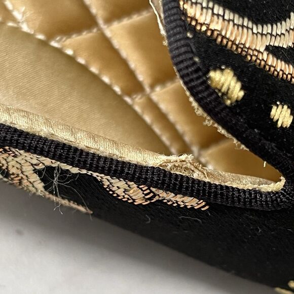 Birdies Phoebe Embroidered Floral Jacquard Slipper Mules Flats in Black Size 8.5 - Picture 14 of 15